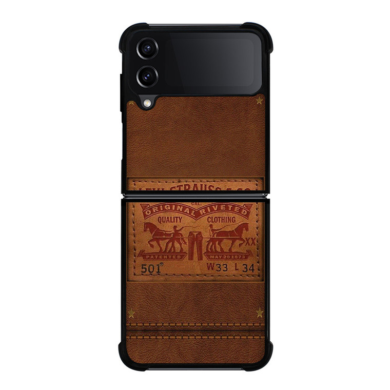 LEVI STRAUSS JEANS EMBLEM Samsung Galaxy Z Flip 4 Case Cover