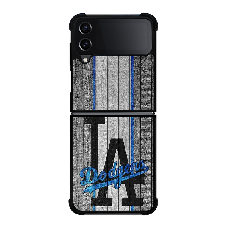 LOS ANGELES DODGERS BASEBALL WOOD LOGO Samsung Galaxy Z Flip 4 Case Cover