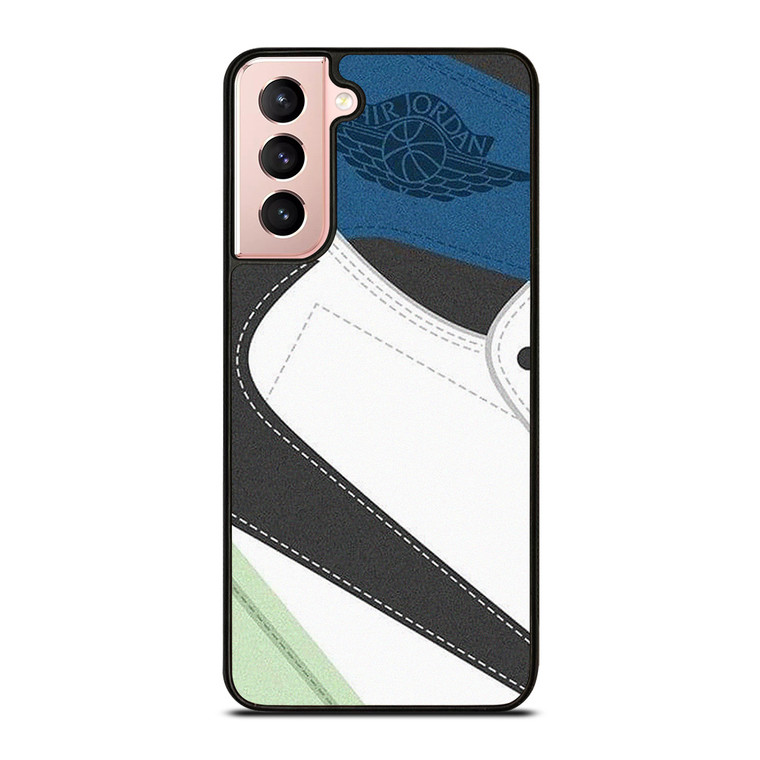 NIKE AIR JORDAN 1 HIGH BLUE  Samsung Galaxy S21 Case Cover NIKE AIR JORDAN 1 HIGH BLUE  Samsung Galaxy S21 Case Cover
