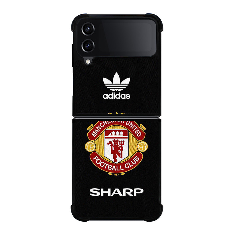MANCHESTER UNITED ADIDAS RETRO Samsung Galaxy Z Flip 4 Case Cover