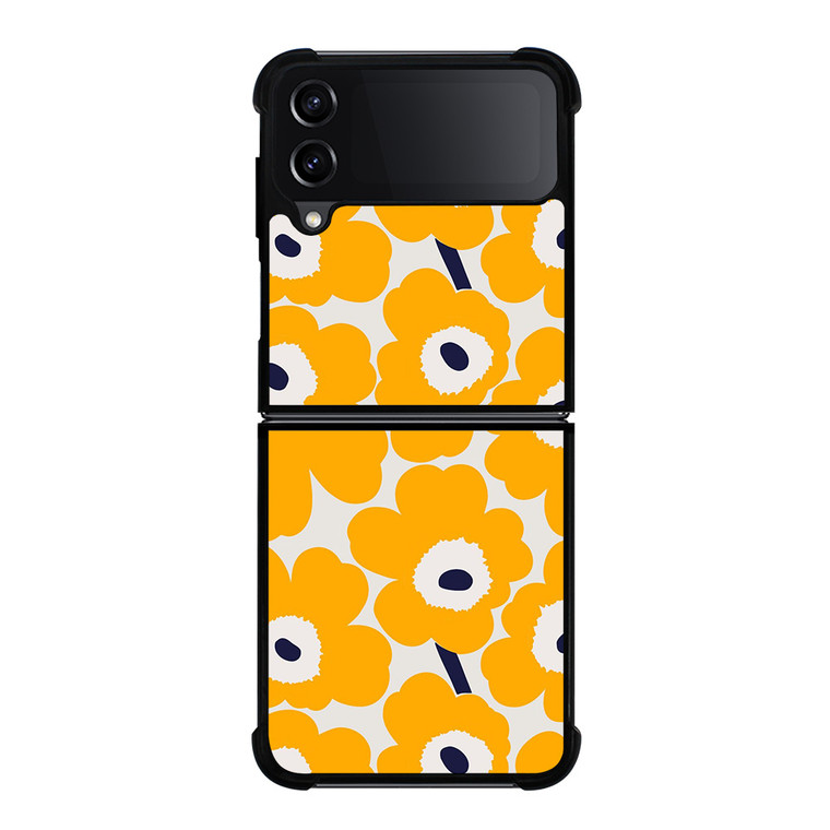 MARIMEKKO HERITAGE FLOWER YELLOW Samsung Galaxy Z Flip 4 Case Cover