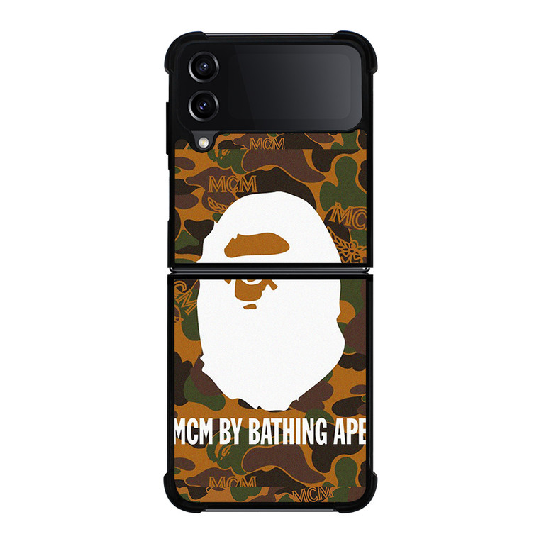 MCM BAPE BATHING APE CAMO Samsung Galaxy Z Flip 4 Case Cover