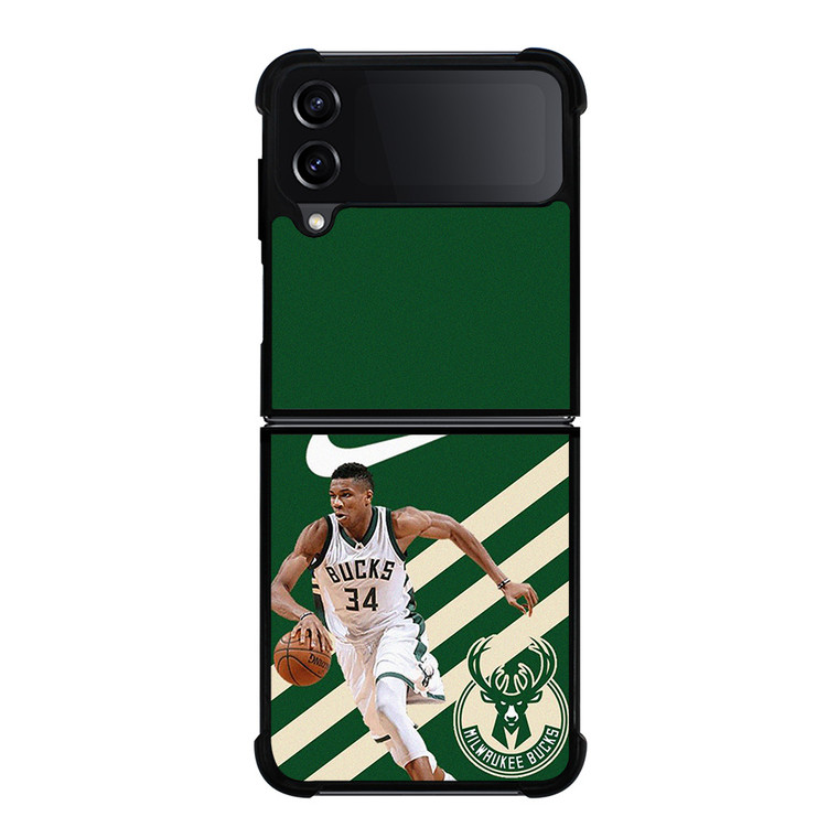 MILWAUKEE BUCKS NIKE GIANNIS ANTETOKOUNMPO Samsung Galaxy Z Flip 4 Case Cover