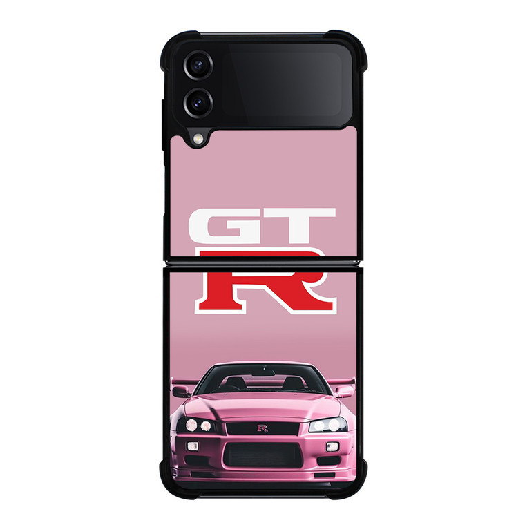 NISSAN GTR R34 PINK Samsung Galaxy Z Flip 4 Case Cover