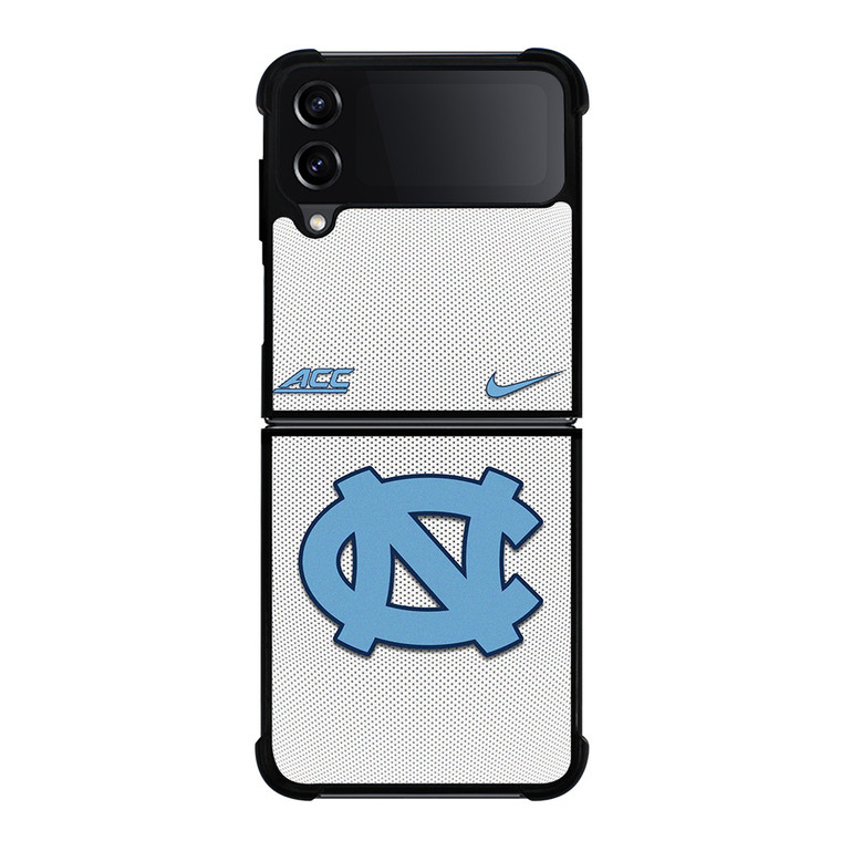 NORTH CAROLINA TAR HEELS WHITE CARBON Samsung Galaxy Z Flip 4 Case Cover