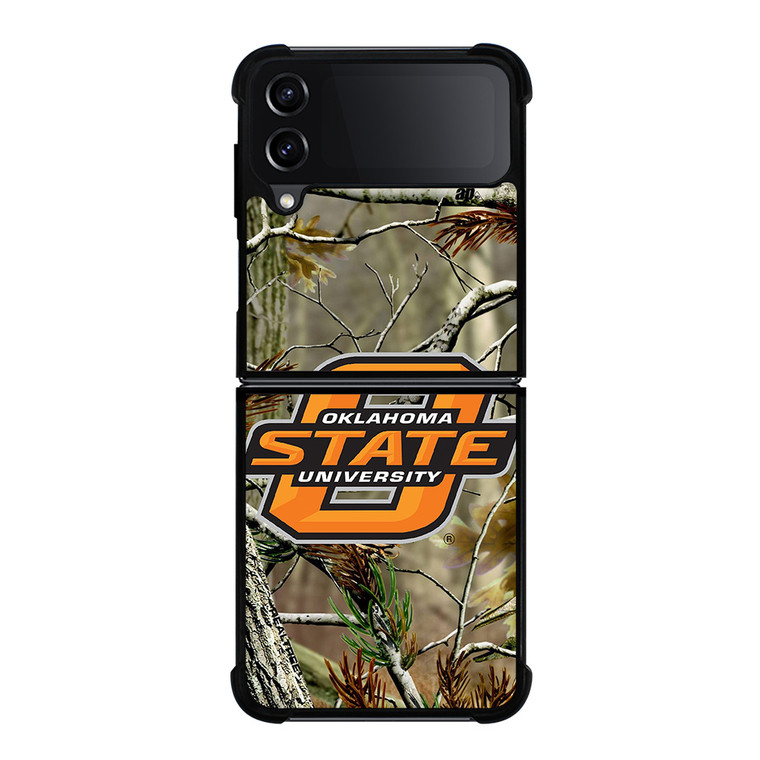 OKLAHOMA STATE UNIVERSITY CAMO LOGO Samsung Galaxy Z Flip 4 Case Cover