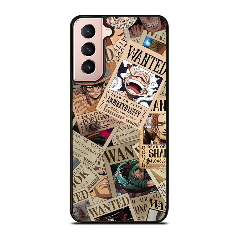 ONE PIECE POSTER WANTED COLLAGE  Samsung Galaxy S21 Case Cover ONE PIECE POSTER WANTED COLLAGE  Samsung Galaxy S21 Case Cover