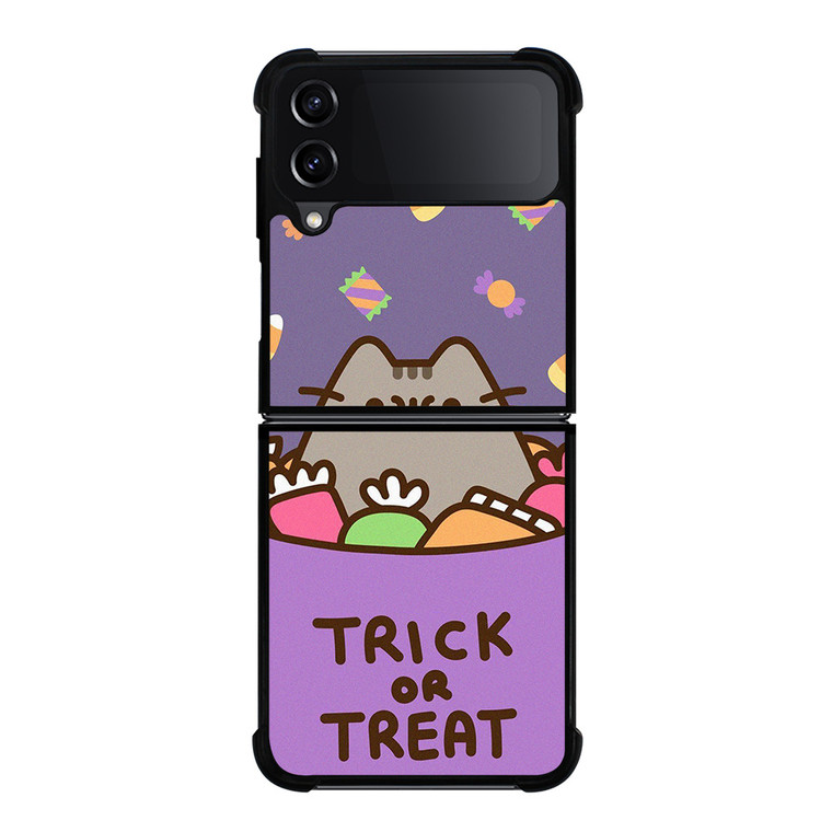 PUSHEEN THE CAT HALLOWEEN TRICK OR TREAT Samsung Galaxy Z Flip 4 Case Cover