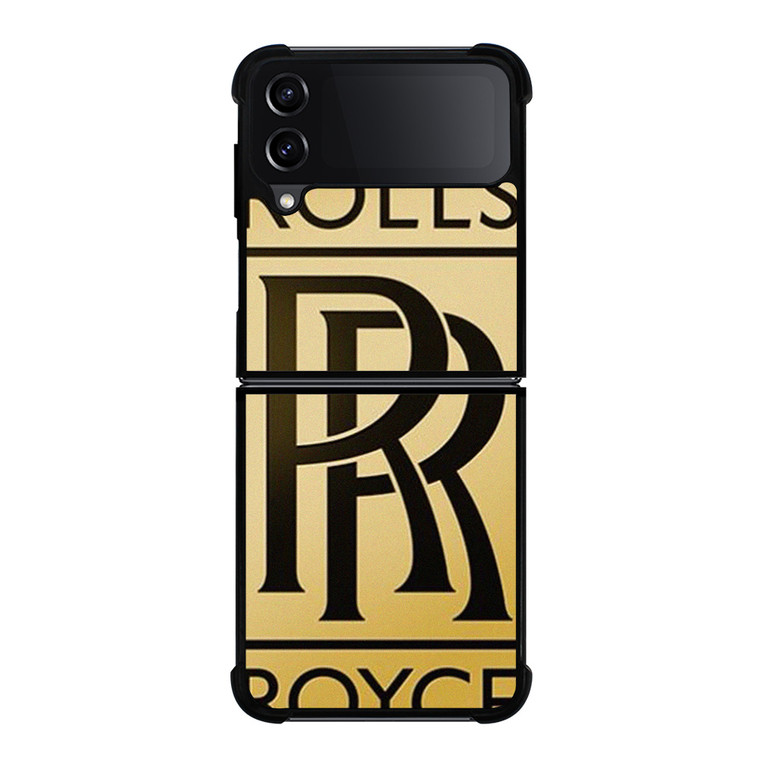 ROLLS ROYCE GOLD LOGO Samsung Galaxy Z Flip 4 Case Cover