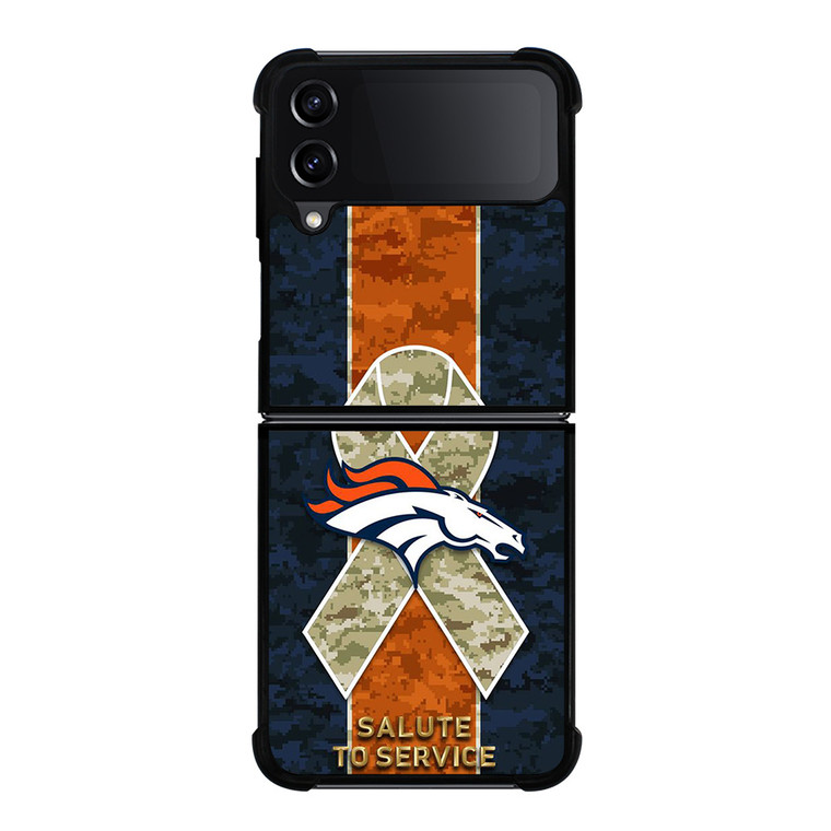SALUTE TO SERVICE DENVER BRONCOS Samsung Galaxy Z Flip 4 Case Cover