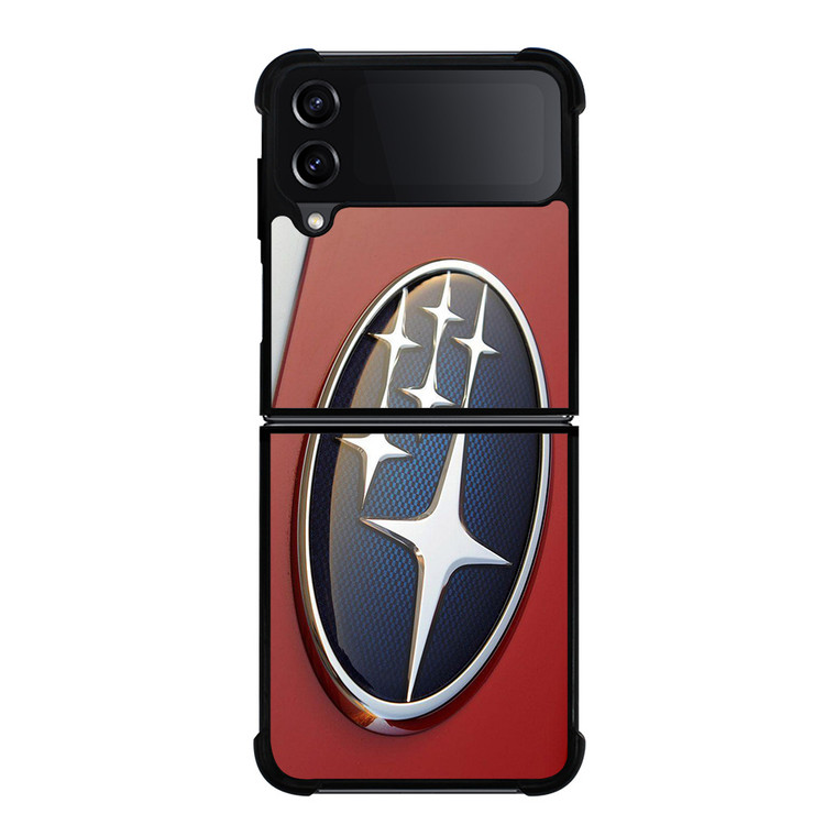 SUBARU CAR RED EMBLEM Samsung Galaxy Z Flip 4 Case Cover