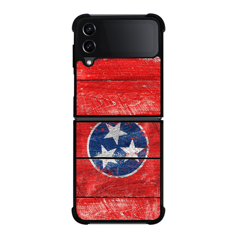 TENNESSEE FLAG WOOD LOGO Samsung Galaxy Z Flip 4 Case Cover