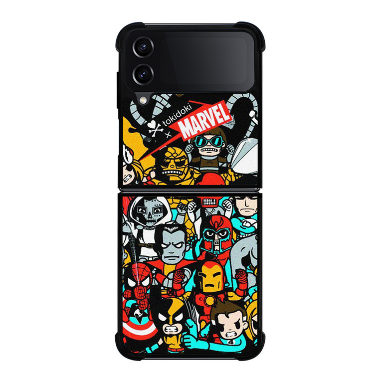 TOKIDOKI MARVEL CARTOON Samsung Galaxy Z Flip 4 Case Cover