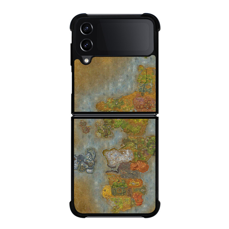 WORLD OF WARCRAFT GAMES MAP Samsung Galaxy Z Flip 4 Case Cover