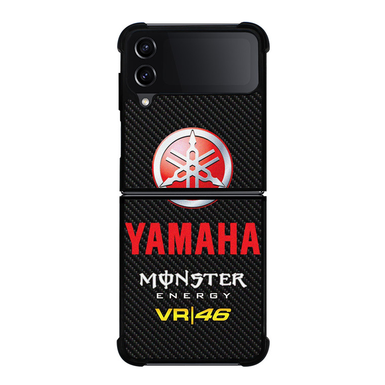 YAMAHA RACING VR46 CARBON LOGO Samsung Galaxy Z Flip 4 Case Cover