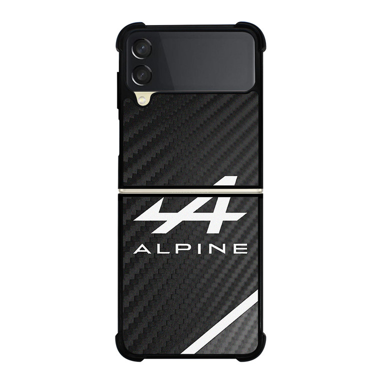 ALPINE AUTOMOBILES LOGO CARBON Samsung Galaxy Z Flip 3 Case Cover