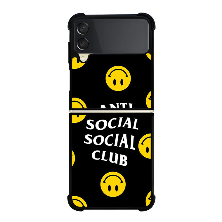ANTI SOCIAL SOCIAL CLUB SMILEY FACE Samsung Galaxy Z Flip 3 Case Cover
