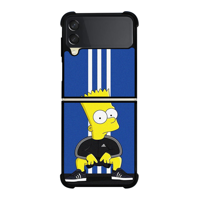 BART SIMPSONS ADIDAS STRIPE Samsung Galaxy Z Flip 3 Case Cover