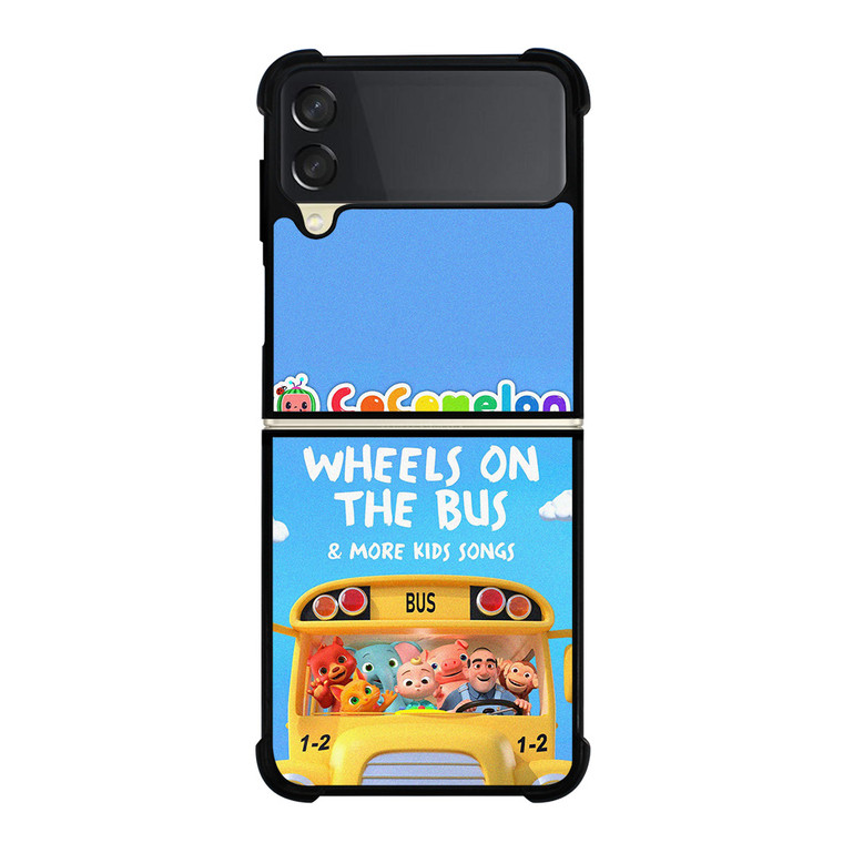 COCOMELON WHEELS ON THE BUS CARTOON Samsung Galaxy Z Flip 3 Case Cover