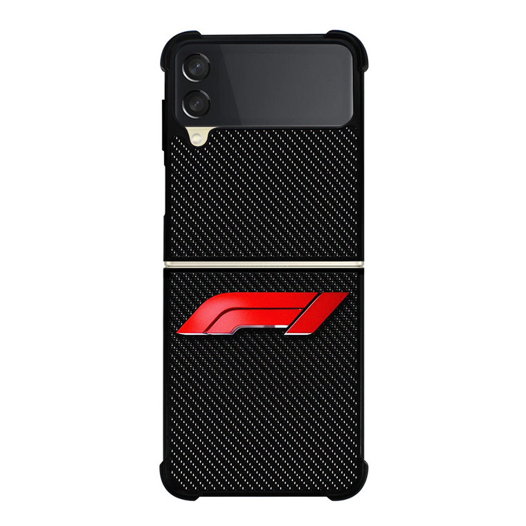 F1 LOGO CARBON Samsung Galaxy Z Flip 3 Case Cover