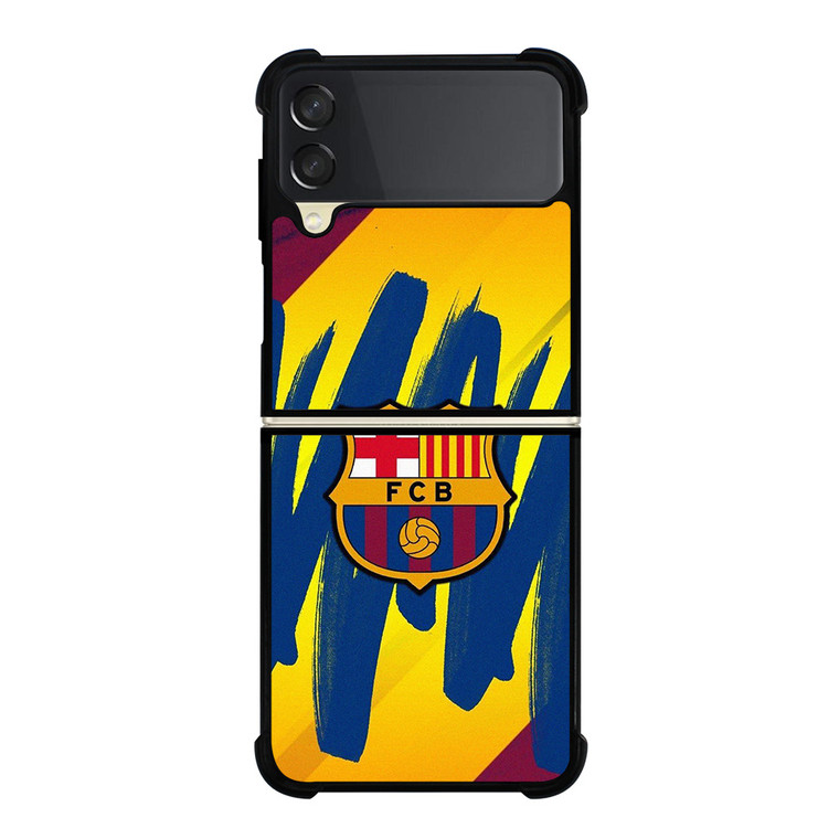 FC BARCELONA BRUSHED LOGO Samsung Galaxy Z Flip 3 Case Cover