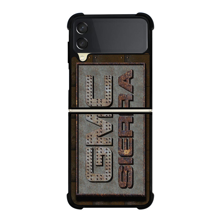 GMC SIERRA RUSTY METAL LOGO Samsung Galaxy Z Flip 3 Case Cover