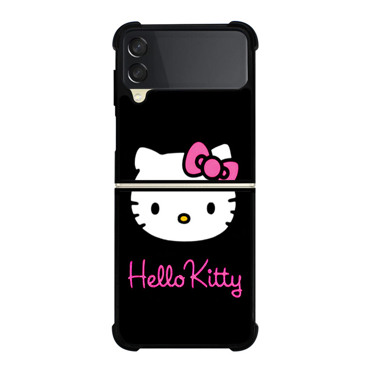 HELLO KITTY CUTE BLACK Samsung Galaxy Z Flip 3 Case Cover