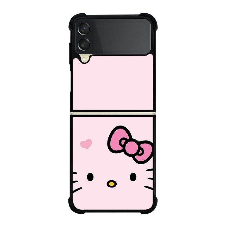 HELLO KITTY FLAT ART PINK Samsung Galaxy Z Flip 3 Case Cover