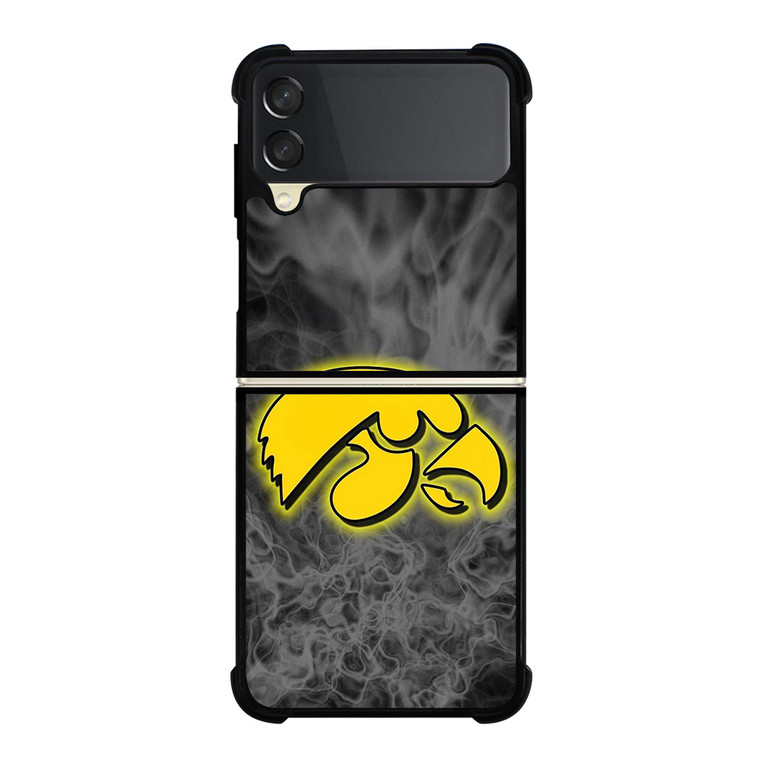IOWA HAWKEYES SMOKE EMBLEM Samsung Galaxy Z Flip 3 Case Cover