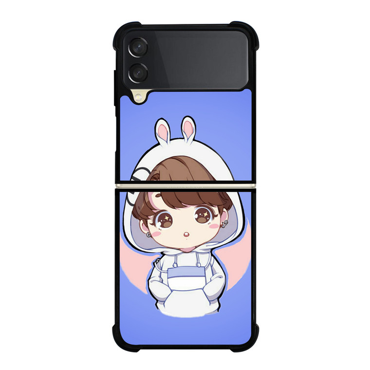 JUNGKOOK BTS KAWAI Samsung Galaxy Z Flip 3 Case Cover