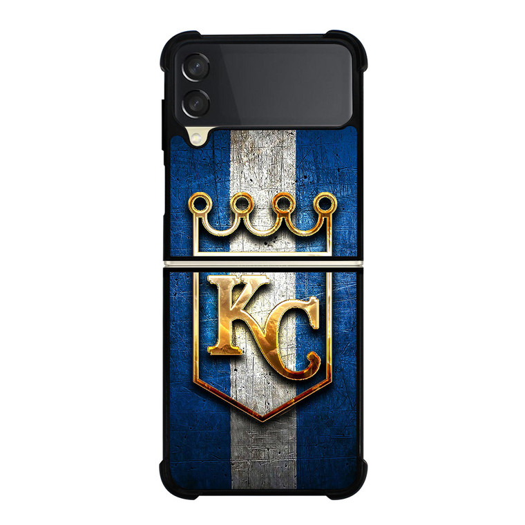 KANSAS CITY ROYALS GOLD EMBLEM Samsung Galaxy Z Flip 3 Case Cover