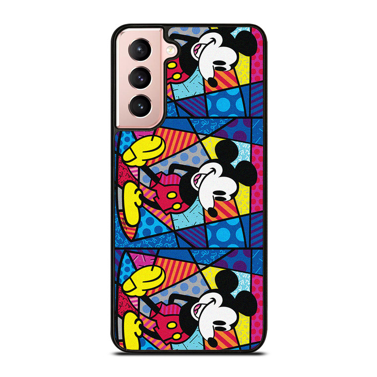ROMERO BRITTO MICKEY MOUSE COLLAGE  Samsung Galaxy S21 Case Cover