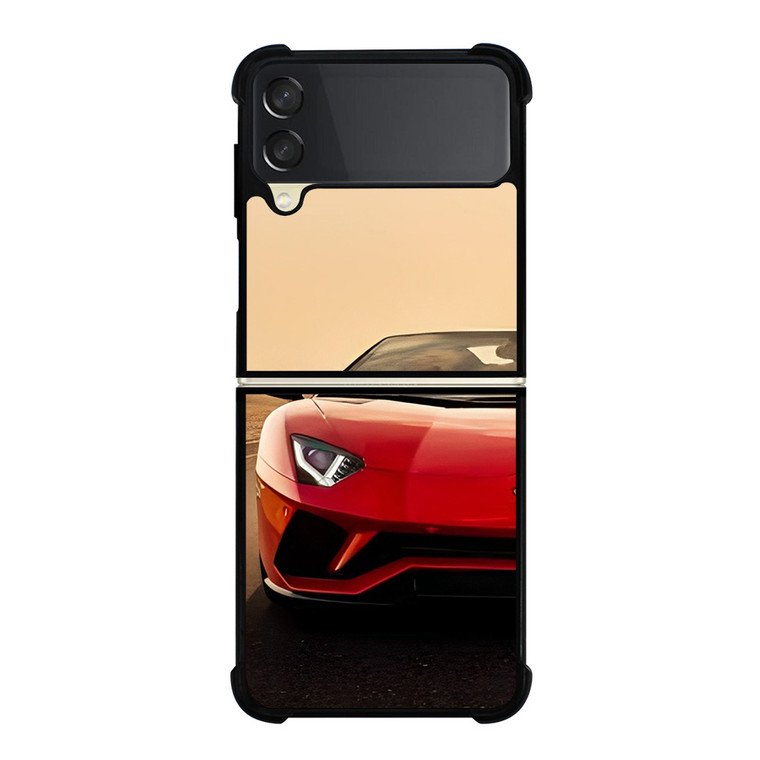 LAMBORGHINI AVENTADOR SUNSET Samsung Galaxy Z Flip 3 Case Cover