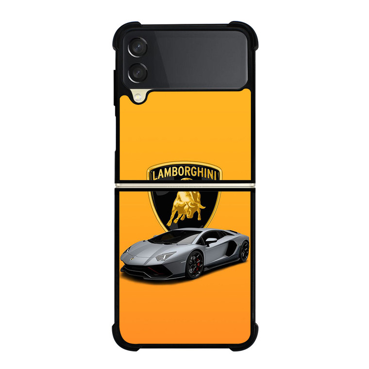 LAMBORGHINI ORANGE EMBLEM Samsung Galaxy Z Flip 3 Case Cover