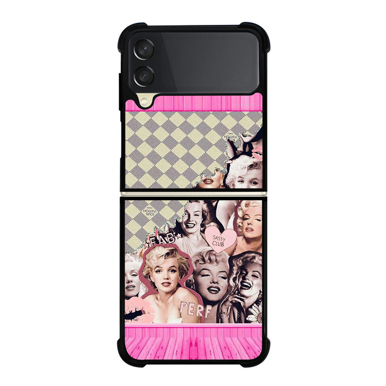 MARILYN MONROE PINK COLLAGE Samsung Galaxy Z Flip 3 Case Cover