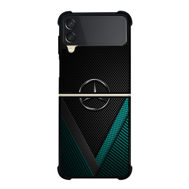 MERCEDES BENZ CARBON EMBLEM Samsung Galaxy Z Flip 3 Case Cover