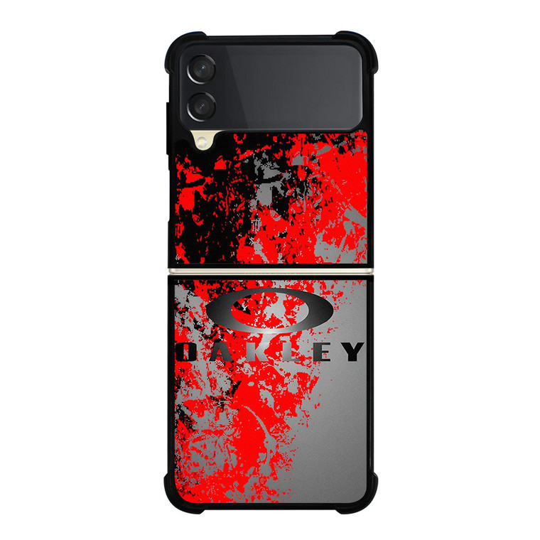 OAKLEY GLASSES RED BLACK LOGO Samsung Galaxy Z Flip 3 Case Cover