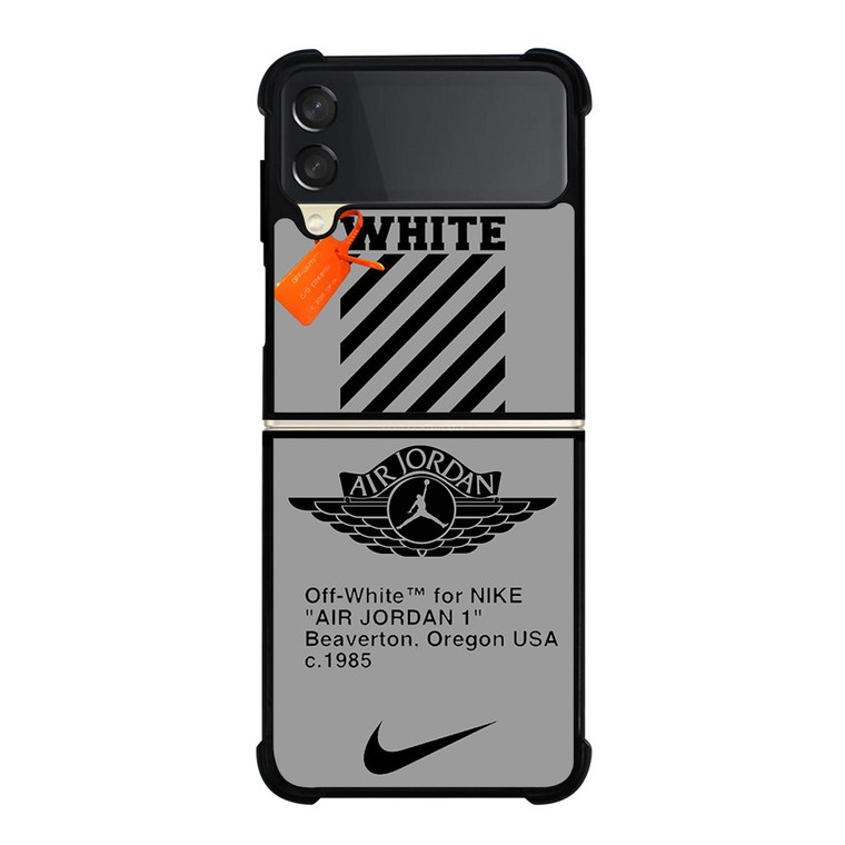 OFF WHITE NIKE AIR JORDAN COLLAGE Samsung Galaxy Z Flip 3 Case Cover