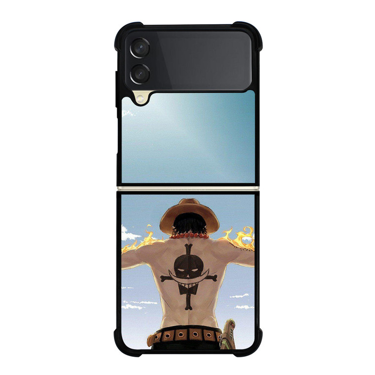 ONE PIECE ACE ANIME Samsung Galaxy Z Flip 3 Case Cover