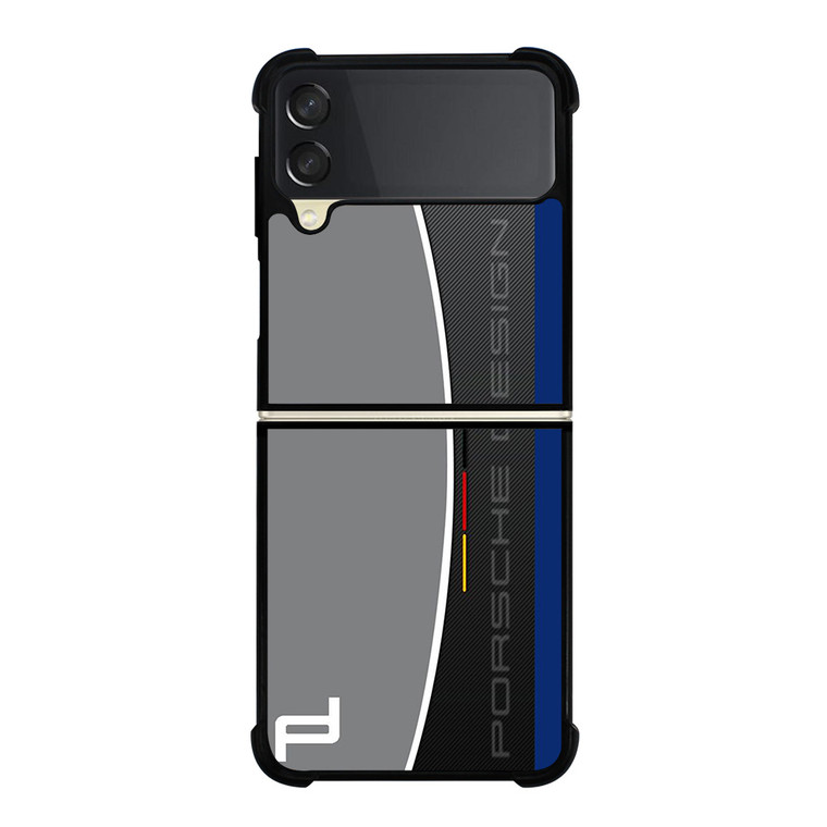 PORSCHE DESIGN CARBON LOGO Samsung Galaxy Z Flip 3 Case Cover