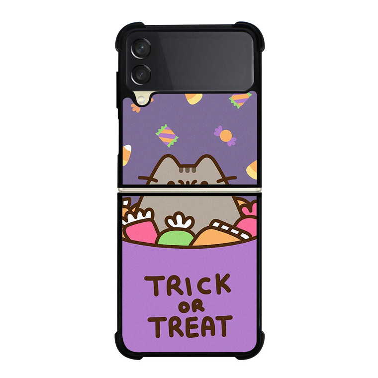 PUSHEEN THE CAT HALLOWEEN TRICK OR TREAT Samsung Galaxy Z Flip 3 Case Cover