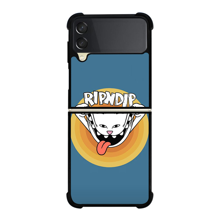 RIPNDIP THE CAT CARTOON Samsung Galaxy Z Flip 3 Case Cover