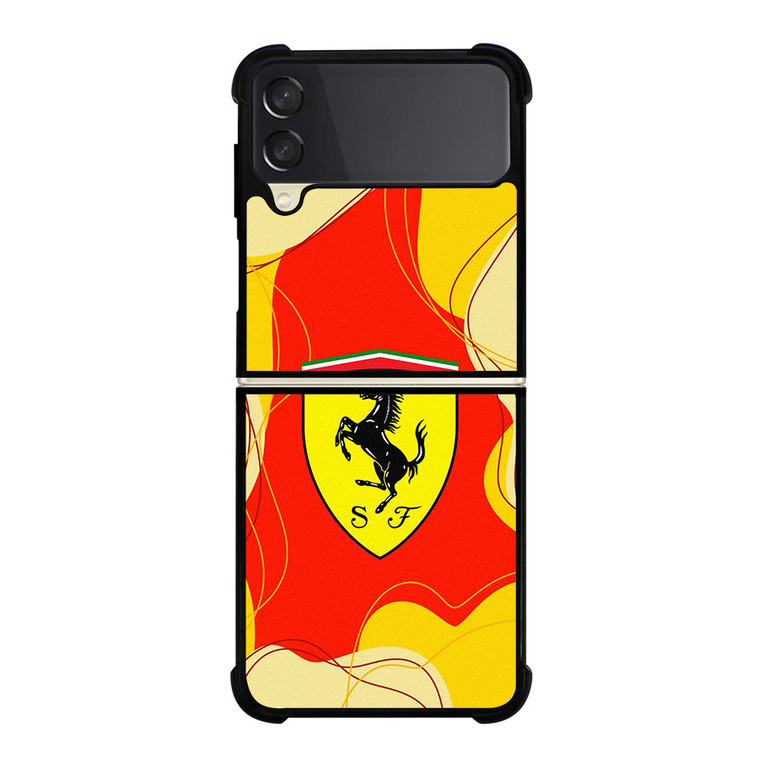 SCUDERIA FERRARI AESTHETIC LOGO Samsung Galaxy Z Flip 3 Case Cover
