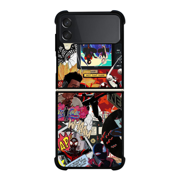 SPIDER-MAN MILES MORALES COLLAGE Samsung Galaxy Z Flip 3 Case Cover