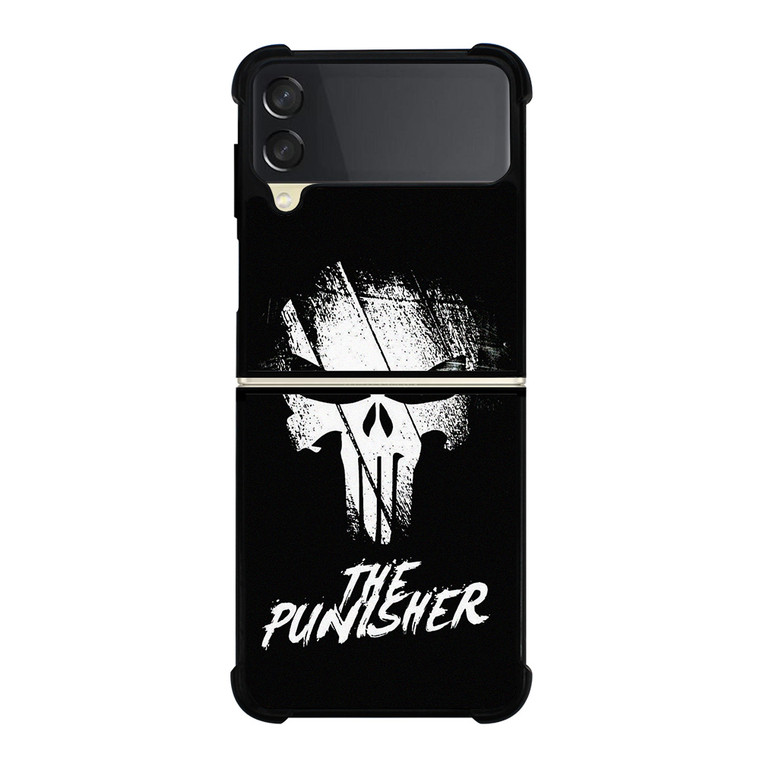 THE PUNISHER BRUSHED LOGO Samsung Galaxy Z Flip 3 Case Cover