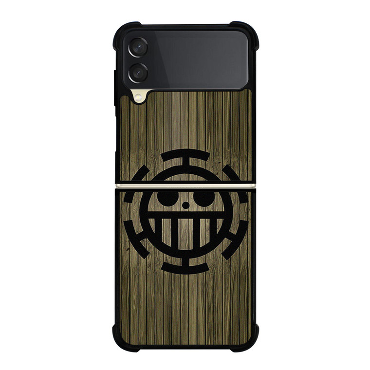 TRAFALGAR LAW ONE PIECE WOOD SYMBOL Samsung Galaxy Z Flip 3 Case Cover