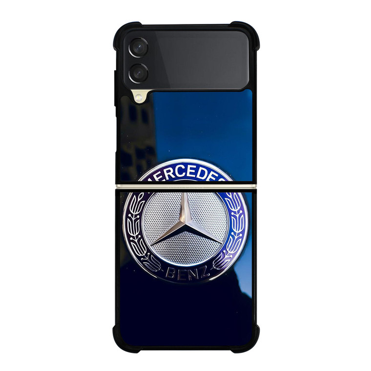 VINTAGE MERCEDES BENZ METAL EMBLEM Samsung Galaxy Z Flip 3 Case Cover