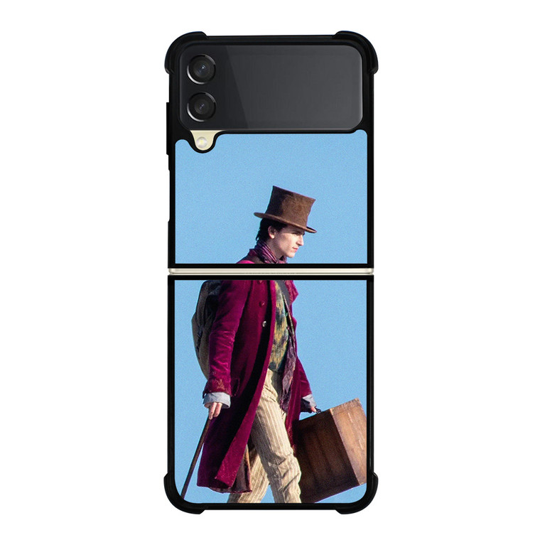 WILLY WONKA TIMOTHEE CHALAMET MOVIES 2 Samsung Galaxy Z Flip 3 Case Cover