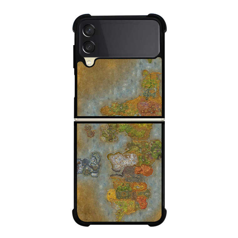 WORLD OF WARCRAFT GAMES MAP Samsung Galaxy Z Flip 3 Case Cover