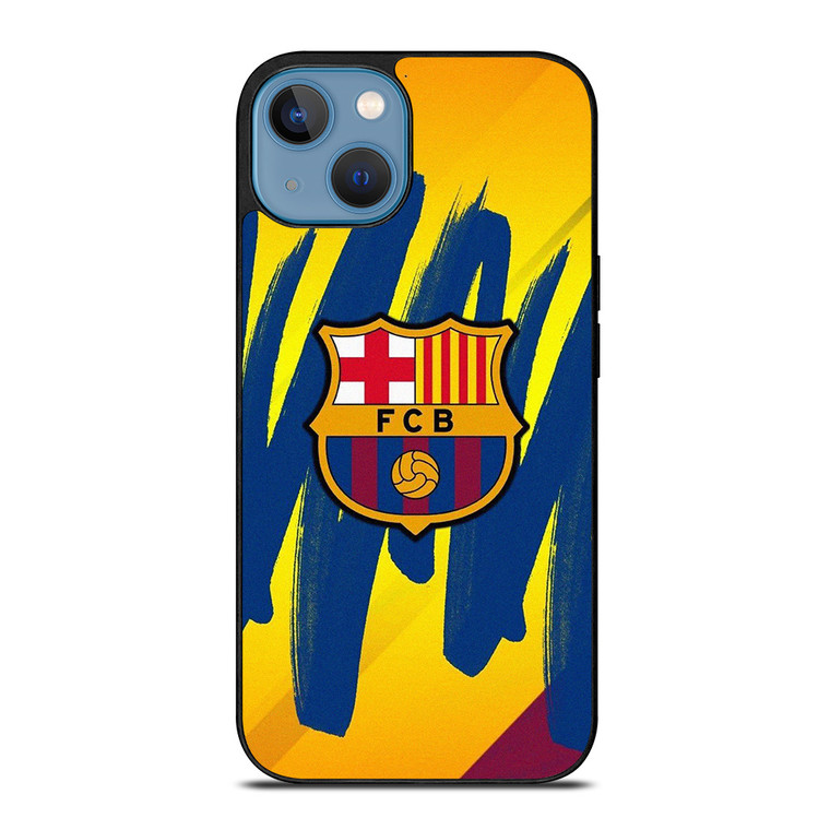 FC BARCELONA BRUSHED LOGO iPhone 13 Case Cover